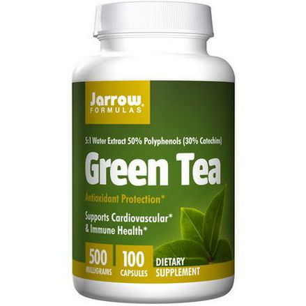 Jarrow Formulas, Green Tea, 500mg, 100 Capsules