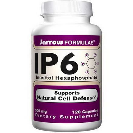 Jarrow Formulas, IP6, Inositol Hexaphosphate, 500mg, 120 Capsules