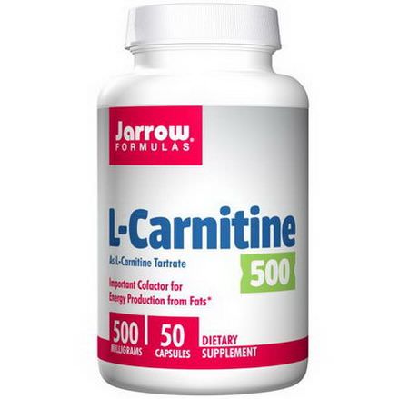 Jarrow Formulas, L-Carnitine 500, 50 Capsules