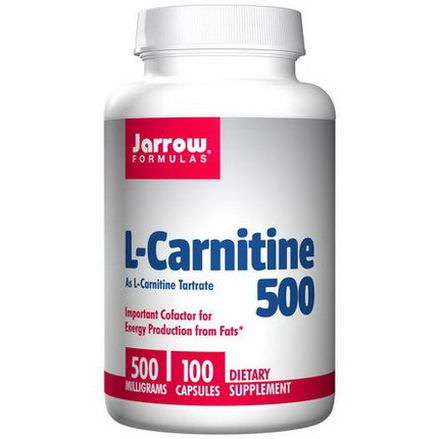 Jarrow Formulas, L-Carnitine 500, 500mg, 100 Capsules