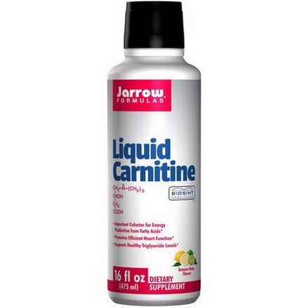 Jarrow Formulas, Liquid Carnitine, Lemon-Lime Flavor 475ml