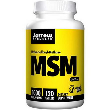 Jarrow Formulas, MSM 1000, Methyl-Sulfonyl-Methane, 1000mg, 120 Tablets