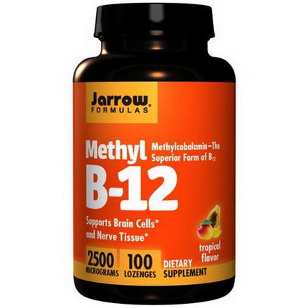 Jarrow Formulas, Methyl B-12, Tropical Flavor, 2500mcg, 100 Lozenges