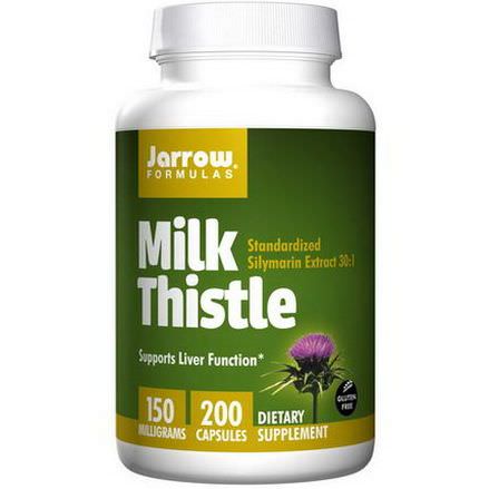 Jarrow Formulas, Milk Thistle, 150mg, 200 Capsules