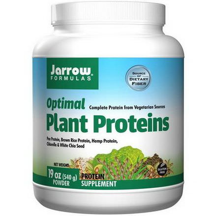 Jarrow Formulas, Optimal Plant Proteins, Powder 540g