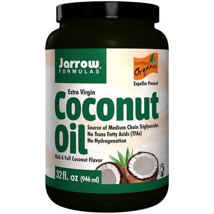 Jarrow Formulas, Organic Extra Virgin Coconut Oil 946g