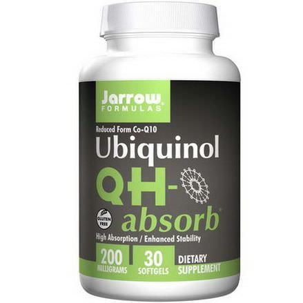Jarrow Formulas, QH-absorb, Ubiquinol, 200mg, 30 Softgels