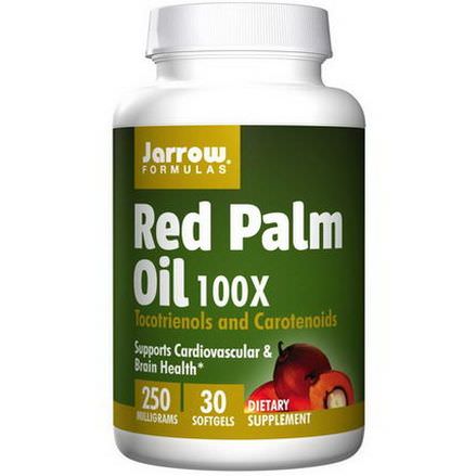 Jarrow Formulas, Red Palm Oil 100X, 250mg, 30 Softgels