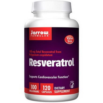 Jarrow Formulas, Resveratrol, 100mg, 120 Veggie Caps