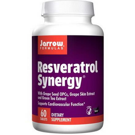 Jarrow Formulas, Resveratrol Synergy, 60 Tablets
