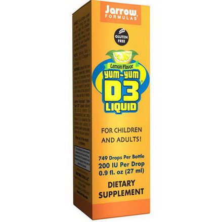 Jarrow Formulas, Yum-Yum D3 Liquid, Lemon Flavor 27ml