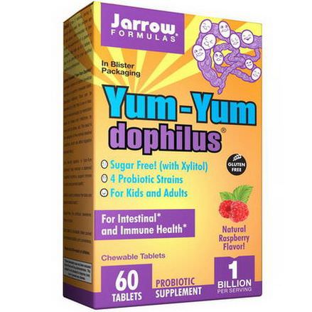 Jarrow Formulas, Yum-Yum Dophilus, Natural Raspberry Flavor Ice