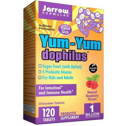 Jarrow Formulas, Yum-Yum Dophilus, Sugar-Free, Natural Raspberry Flavor Ice