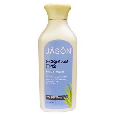 Jason Natural, Body Wash, Fragrance Free 473ml