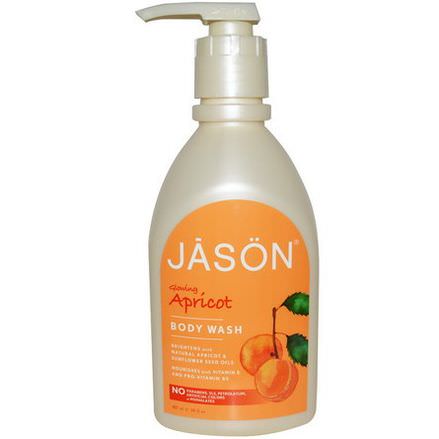 Jason Natural, Body Wash, Glowing Apricot 887ml