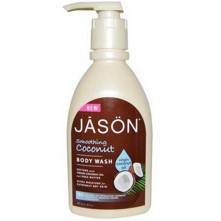 Jason Natural, Body Wash, Smoothing Coconut 887ml