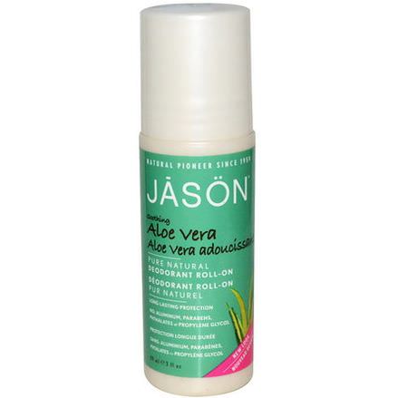 Jason Natural, Deodorant Roll-On, Aloe Vera 89ml