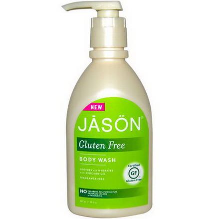 Jason Natural, Gluten Free Body Wash, Fragrance Free 887ml