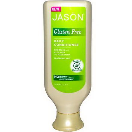 Jason Natural, Gluten Free, Daily Conditioner, Fragrance Free 454g