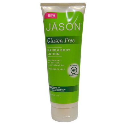 Jason Natural, Gluten Free, Hand&Body Lotion, Fragrance Free 227g