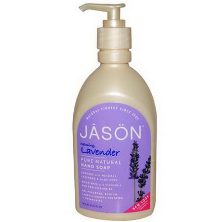 Jason Natural, Hand Soap, Calming Lavender 473ml