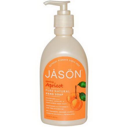 Jason Natural, Hand Soap, Glowing Apricot 473ml