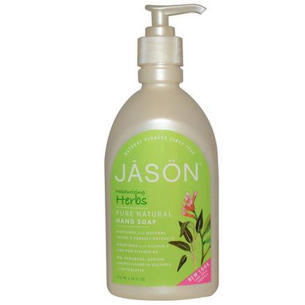 Jason Natural, Hand Soap, Moisturizing Herbs 473ml