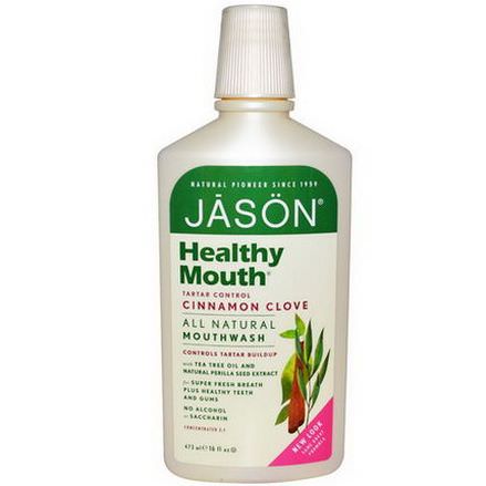 Jason Natural, Healthy Mouth, Tartar Control, Cinnamon Clove 473ml