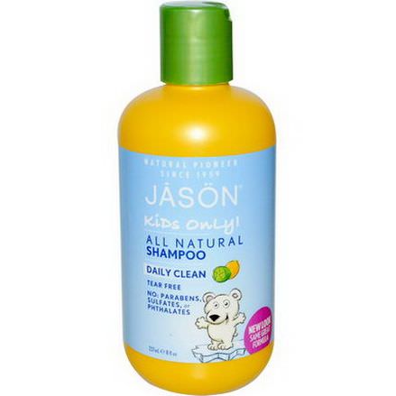 Jason Natural, Kids Only! Shampoo, Daily Clean 237ml