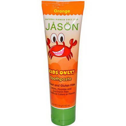 Jason Natural, Kids Only! Toothpaste, Orange 119g