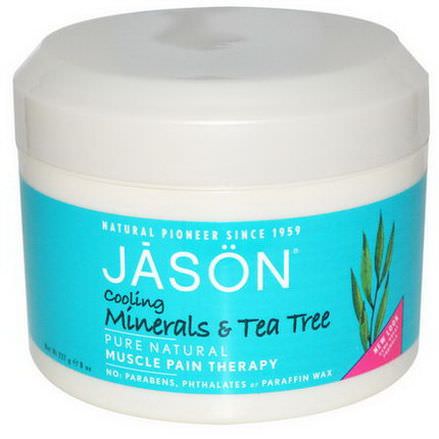 Jason Natural, Muscle Pain Therapy, Cooling Minerals&Tea Tree 227g