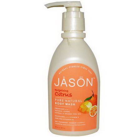 Jason Natural, Pure Natural Body Wash, Revitalizing Citrus 887ml