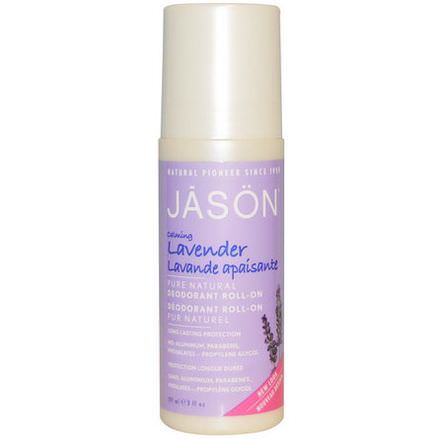 Jason Natural, Pure Natural Deodorant Roll-On, Calming Lavender 89ml