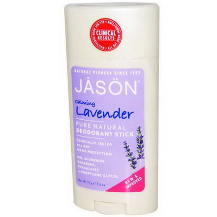 Jason Natural, Pure Natural Deodorant Stick, Calming Lavender 71g