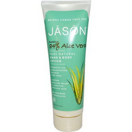 Jason Natural, Pure Natural Hand&Body Lotion, Soothing 84% Aloe Vera 227g