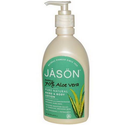 Jason Natural, Pure Natural Hand&Body Lotion, Soothing Aloe Vera 454g