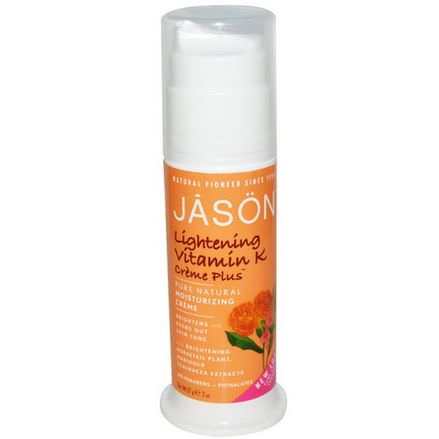 Jason Natural, Pure Natural Moisturizing Creme, Lightening Vitamin K Creme Plus 57g