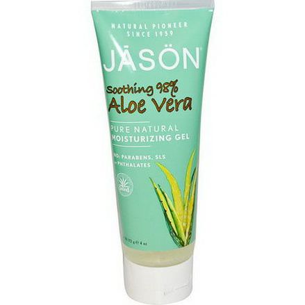 Jason Natural, Pure Natural Moisturizing Gel, Soothing 98% Aloe Vera 113g