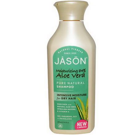 Jason Natural, Pure Natural Shampoo, Aloe Vera 473ml