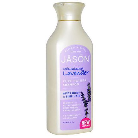Jason Natural, Pure Natural Shampoo, Volumizing Lavender 473ml