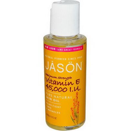 Jason Natural, Pure Natural Skin Oil, Maximum Strength Vitamin E, 45,000 IU 59ml