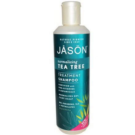Jason Natural, Treatment Shampoo, Normalizing Tea Tree 517ml