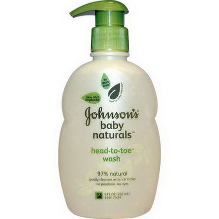 Johnson&Johnson, Baby Naturals, Head-to-Toe Wash 266ml