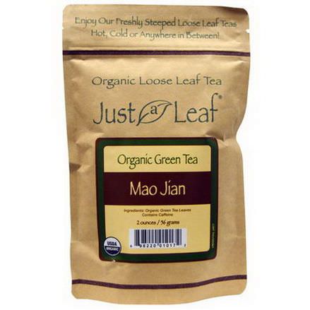 Just a Leaf Organic Tea, Green Tea, Mao Jian 56g