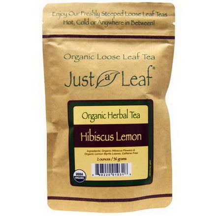 Just a Leaf Organic Tea, Hibiscus Lemon 56g