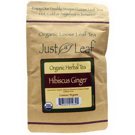 Just a Leaf Organic Tea, Hibiscus Ginger 56g