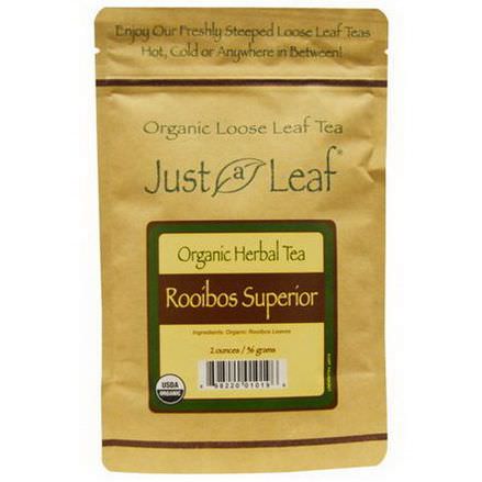 Just a Leaf Organic Tea, Rooibos Superior, Loose Leaf Tea 56g
