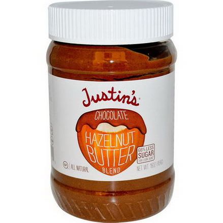 Justin's Nut Butter, Chocolate Hazelnut Butter Blend 454g