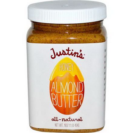 Justin's Nut Butter, Honey Almond Butter 454g