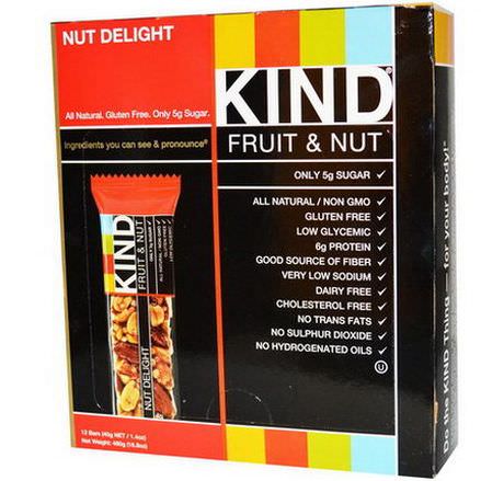 KIND Bars, Fruit&Nut, Nut Delight, 12 Bars 40g Each